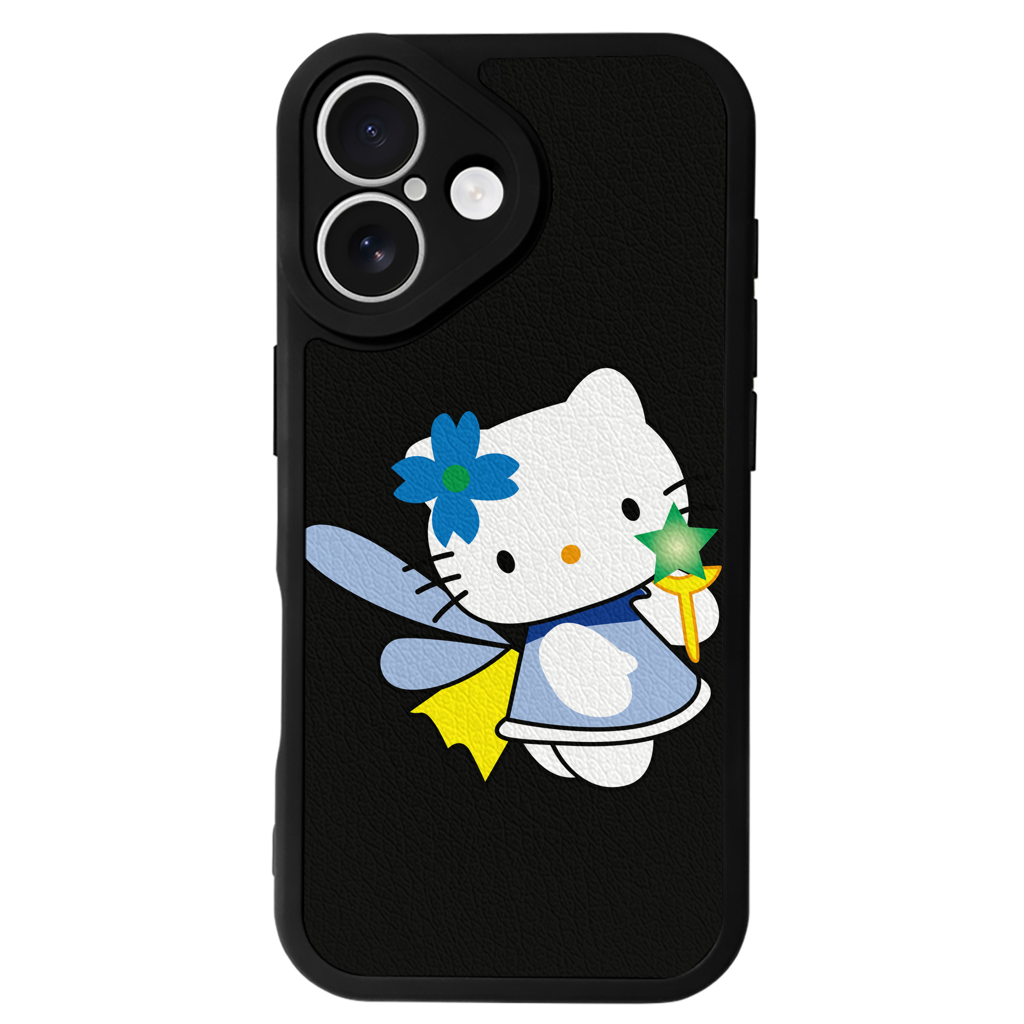 （画像用） Hello Kitty ハローキティ 【iPhone 16シリーズ対応】シリコンスマホケース（レザー調） 材質：シリコン